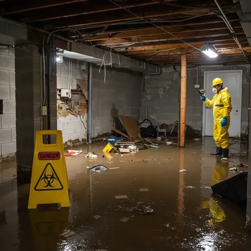 Flooded Basement Electrical Hazard in Del Aire, CA Property